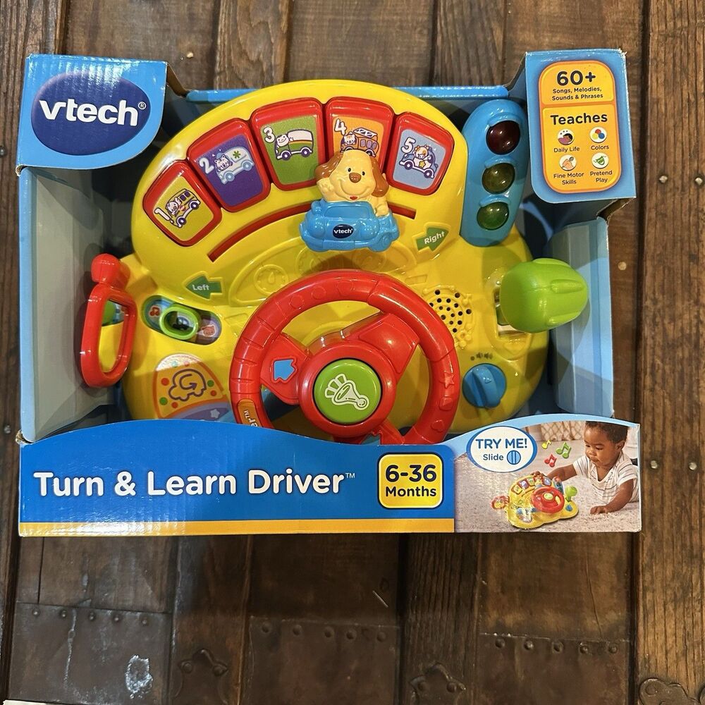 VTech Turn and Learn Driver for Children Baby Toddler Electronic Toy NEW